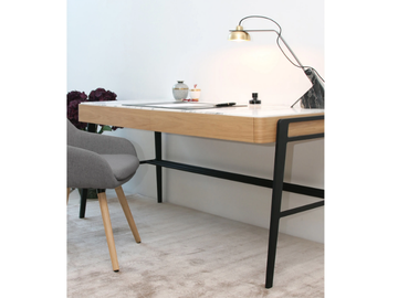 BOUVET ARABESCATO - Rectangular wooden and marble desk with drawers by Maami Home - view 2